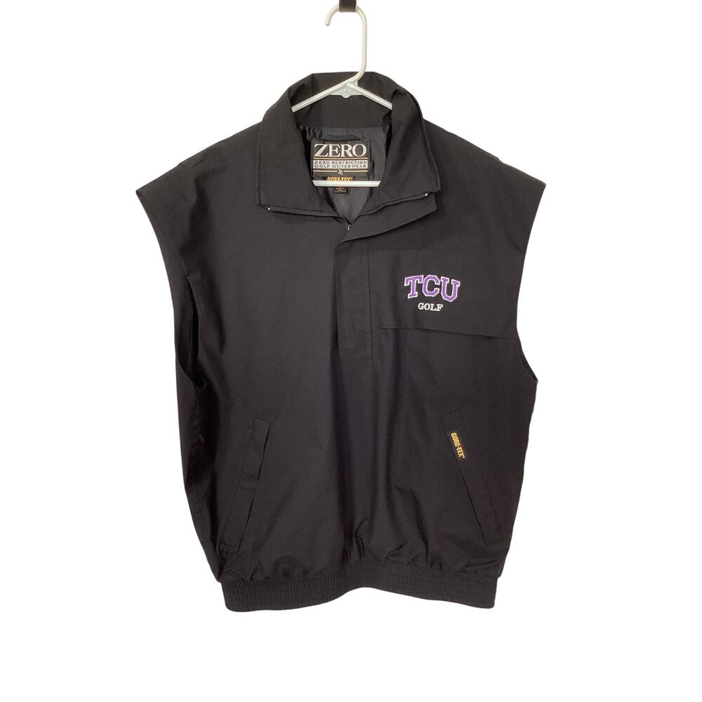 Goretex Men 1/4 Zip W/pockets TCU Golf Zero Restriction Windbreaker Vest‎ Medium